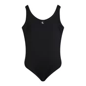 Calvin Klein Swimwear Enodelne kopalke črna/bela