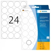 HERMA Multi-purpose labels/colour dots O 25 mm round white paper matt hand inscription 768 pcs.