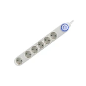 HOME Razvodnik sa 6 mesta 5m 1.5mm2 + nožni prekidač