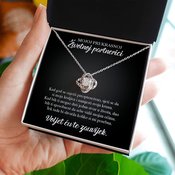 Mojoj prekrasnoj životnoj partnerici – Lovilion ogrlica od 14K bijelog zlata s cirkonijskim kristalima LUX