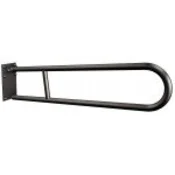 shumee Polkrožni nagibni ročaj s ploščo 80 cm črne barve