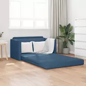 Krevet na razvlacenje 110cm Plava tkanina