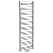ALBRECHT kopalniški radiator 500x1570mm, centralni priključek, krom - Chrome - 500x1570 mm - Bruckner - ALBRECHT - 24 - Jeklo - Oblika H - Oblika H - 500 - 1570 - 6.5 - 14