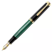 PELIKAN nalivpero Souveran M1000 F (u poklon kutiji), crno-zeleno
