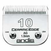 Oštrice za britvicu za brijanje Andis 10 Keramika Pas Celik Ugljicni celik (1,5 mm)