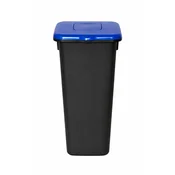 Plafor Koš za smeti pla črn 20l - moder pokrov