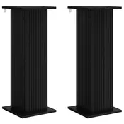 Stalak za biljke 2 pcs Crna 30,5 x 30 x 80,5 cm
