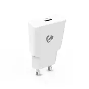 Nedis WCHAC20WT zidna USB punjač, 20 W, GaN, PD 3.0, 1,67 / 2,22 / 3,0 A, USB-C, automatski odabir napona