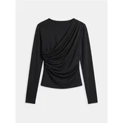 Sinsay - Nabrana bluza - crno