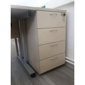 Mobilni predalnik, 4 predali, javor