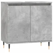 Vidaxl Kopalniška omarica betonsko siva 58x33x60 cm inženirski les