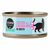 Ekonomično pakiranje Cosma Nature 24 x 70 g - piletina i tuna sa sirom-15% Zimsko sniženje
