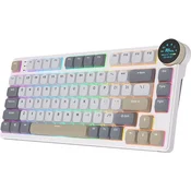 Royal Kludge Gaming mehanicka tastatura N8, RGB, Hot-swap, Bela