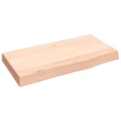 vidaXL vidaXL Stenska polica 40x20x4 cm neobdelana trdna hrastovina, (20915525)