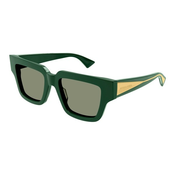 Bottega Veneta BV1276S 003 ONE SIZE (52) Zelena/Zelena