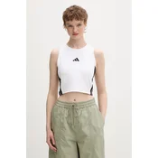 Adidas ženski crop top bombažen z elastanom Essentials