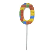 JUNIOR svijeća za tortu u Lego stilu, veličina 0, 10,5 cm
