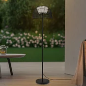 Lucande LED zunanja talna svetilka Heribio, črna, železo, 153 cm - Sodobni - Kovina