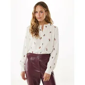 MEXX Bluza  rjava / rdeča / bela