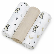 T-TOMI TETRA Cloth Diapers HIGH QUALITY platnene pelene Tigers70x70 cm 3 kom