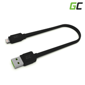 Green Cell KABGC02 GCmatte Lightning Flat 25 cm Crna 25 cm USB kabel