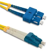 Qoltec SC/UPC - LC/UPC optični patchcord | Enomodni | 9/125 | G652D | Dupleks | 3 m
