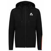 Muška sportski pulover Le Coq Sportif Training SP Full Zip Hoody N°2 M - black/orange perf