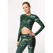 Bittersweet Paris Womans Marble Gaia Longsleeve Top GLT-C-Print BSP861