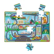 Melissa & Doug – Talna sestavljanka in igralni komplet Dirkališče (806125)