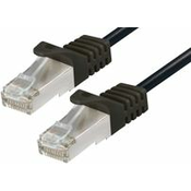 Transmedia CAT6a PIMF Patch Cable 0,5m black, TRN-TI27-0,5L