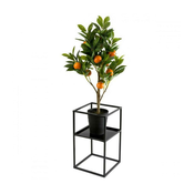 Stalak za cvece 40x24 crne boje