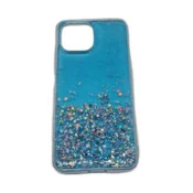 Silikonski ovitek z bleščicami SPARKLE za Samsung Galaxy A23 - moder
