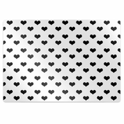 Decormat Podloga za pisarniški stol Black hearts 120x90 cm 2 cm