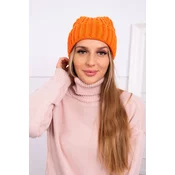 Kesi Cap with turn up Magda K293 orange neon