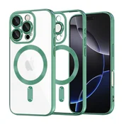 Ovitek Techsuit Luxury Crystal MagSafe za iPhone 16 Pro Max - svetlo zelen