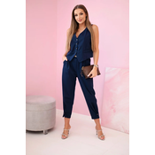 Kesi Włoski Vest + pants set navy blue