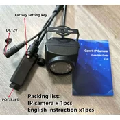 KJB Mini zunanja IP kamera 5 MP z infrardečim nočnim vidom 5 MP, objektiv 3,6 mm
