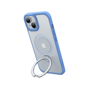 Torras Ostand Matte case for iPhone 15 (navy blue)