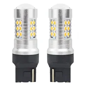 slomart LED žarnici AMiO T20 W21W Canbus 3030 24SMD oranžna (par)