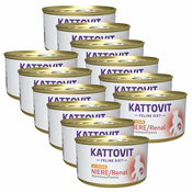 Kattovit Niere/Renal v konzervi - piščanec 12 x 85 g