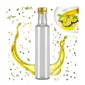 shumee Steklenička DORICA 250 ml PROZORNE STEKLENICE za olje, kis, sok, tinkture