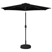 Suncobran za vrt s LED svjetlima i postoljem 270 x 270 cm
