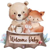 Grabo Folijski balon - Welcome Baby 86 cm