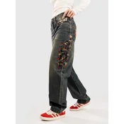 Ninth Hall Idle Embroidered Jeans cougar snake