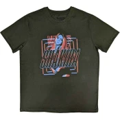 Shakira Majica Squares and Logo Unisex Green XL