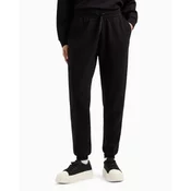 Armani Exchange za ženske. XW000828AF13397UC001 Črne jogger hlače (S), Črna, Priložnostno, Viskoza