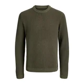 JACK & JONES Pulover JJEDOVER oliva