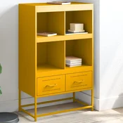 Vidaxl vidaXL Omarica gorčično rumena 68x39x111,5 cm jeklo