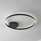 Lucande pametna LED-stropna svetilka Moise, črna, CCT, Tuya - Dnevna soba/jedilnica - Sodobni - Aluminij