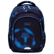 Ruksak školski-notebook anatomski Blue Football Head 502025036